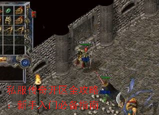 私服传奇开区全攻略:新手入门必备指南 私服传奇开区全攻略:新手入门必备指南