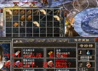 传奇1.76私服:新手如何快速上手,避免踩坑? 传奇1.76私服:新手如何快速上手,避免踩坑?