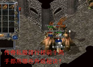 传奇私服排行榜前十高手都用哪些升级秘诀? 传奇私服排行榜前十高手都用哪些升级秘诀?