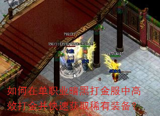 如何在单职业暗黑打金服中高效打金并快速获取稀有装备? 如何在单职业暗黑打金服中高效打金并快速获取稀有装备?