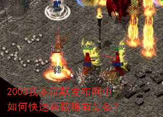 2003我本沉默发布网中如何快速获取稀有<a href=