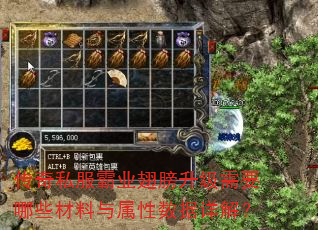 传奇私服霸业翅膀升级需要哪些材料与属性数据详解? 传奇私服霸业翅膀升级需要哪些材料与属性数据详解?