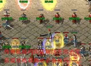 传奇私服内购破解版无限元宝获取攻略有哪些必备技巧? 传奇私服内购破解版无限元宝获取攻略有哪些必备技巧?